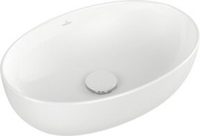 Villeroy & Boch Aufsatzwaschtisch Artis aus Keramik, oval, weiß, B: 48,5 cm, T: 32,5 cm - Bild 1