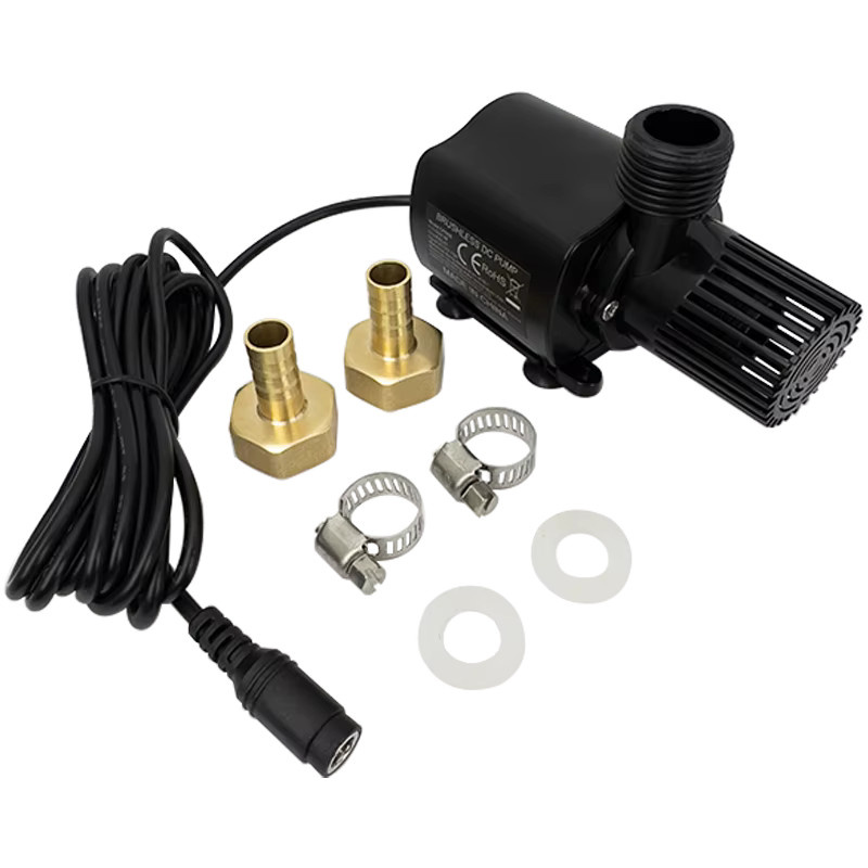 xmshxltd Mini bürstenlose Wasserpumpe mit Filter DC12V 800L/H, Farbe: Schwarz - Bild 3
