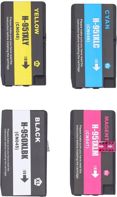 HP Tintenpatronen-Set mit hoher Kapazität für Officejet Pro 251dw, 4 Stück, Multicolor - Bild 1
