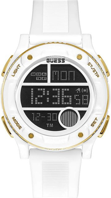 Guess Chronograph Herrenuhr, Quarz, Edelstahl, Schwarz, 46 mm - Bild 1