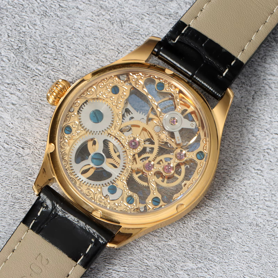 SEAKOSS Armbanduhr, Handaufzug, Edelstahl, Blau, Herren - Bild 2