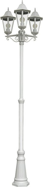 DELUKE Kandelaber ANNA Außenwegeleuchte aus Aluminium in Weiß für Garten und Terrasse, H x B x T: 220 x 58 x 58 cm - Bild 1