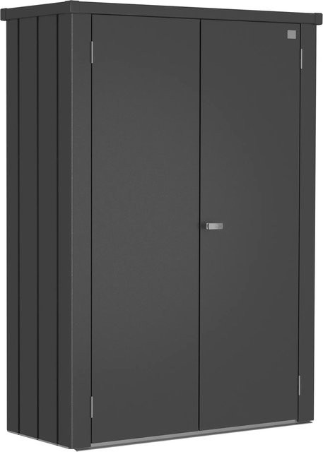 Biohort Terrassenschrank Romeo Dunkelgrau-Metallic B/H/T: 132 x 181 x 57 cm - Bild 1
