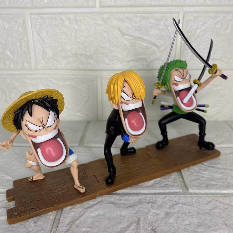 Bandai One Piece Hungriges Trio Figuren, 3-teiliges Set, 15cm - Bild 2