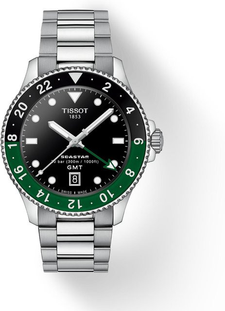 Tissot Seastar 1000 Herrenuhr, Quarz, Edelstahl, Schwarz, 40 mm, 30 ATM - Bild 2