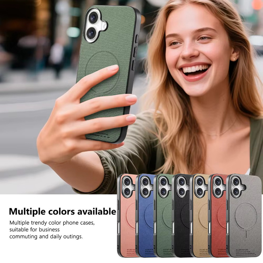 Magnetische Lederhülle für Xiaomi 17T 15T Pro 5G Stoßfeste Schutzhülle in Grau oder Grün - Bild 5