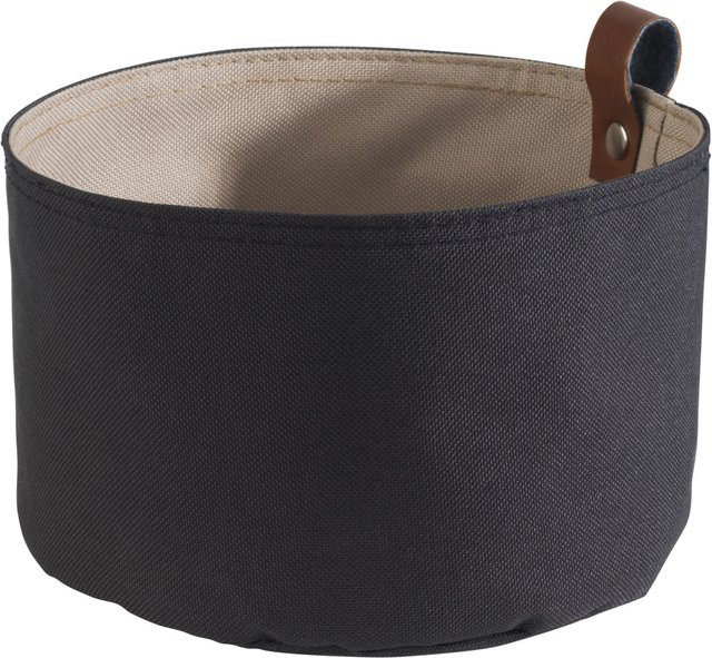 APS Brottasche Tetron rund in Grau/Beige, Durchmesser: 17 cm, Höhe: 11,5 cm - Bild 1