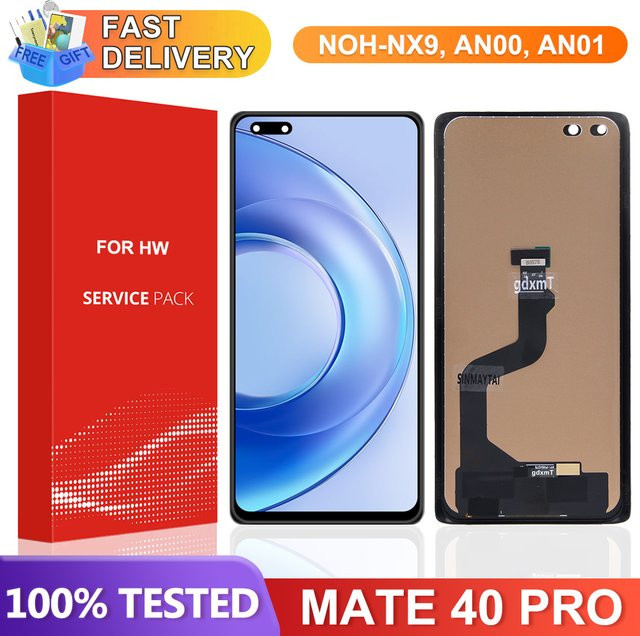 Huawei Mate 40 Pro LCD-Display Touchscreen Digitizer Baugruppe Ersatzteil in Schwarz - Bild 1