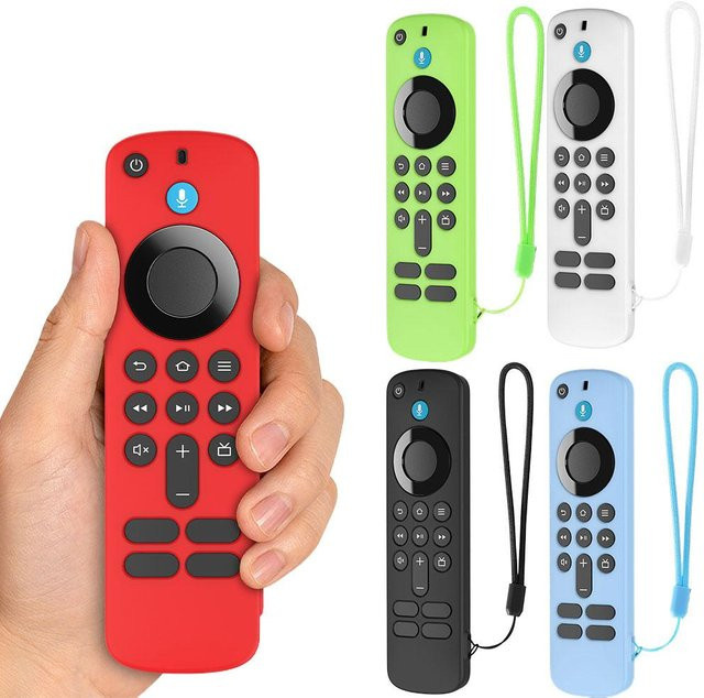 Stoßfeste Silikonhülle für Amazon Fire TV Stick 4K Fernbedienung in Rot - Bild 1