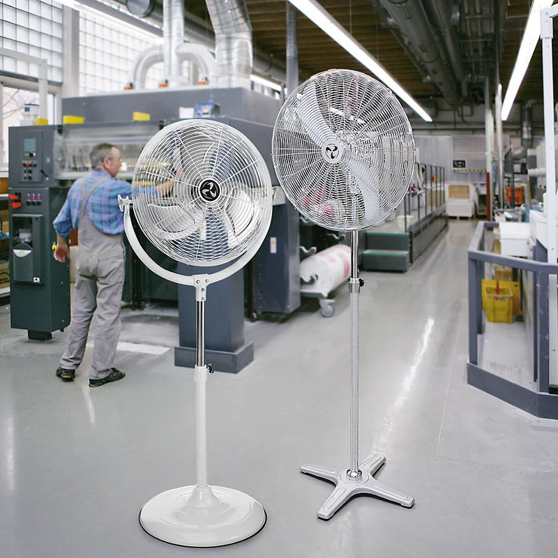 CasaFan WM2 Stand Eco Standventilator Silber-Grau mit Chrom, 123 W, oszillierend und schwenkbar, Höhe: 158 cm, Durchmesser: 65 cm - Bild 2