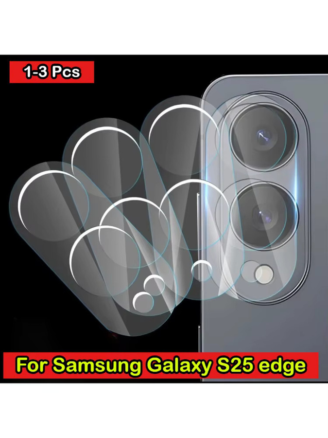 Samsung Galaxy S25 Edge Kamera Schutzfolie aus 9H Ultra HD gehärtetem Glas, transparent, 1-3 Stück - Bild 6