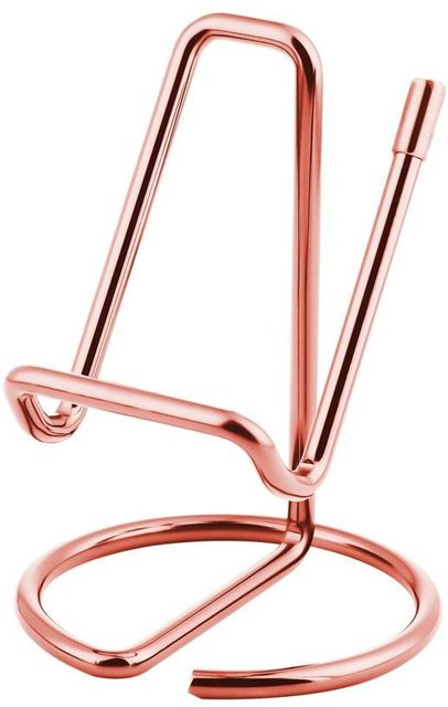 Ouyaohong Metall-Kartenhalter und Visitenkarten-Displayhalter in Gold als dekorativer Desktop-Handyständer und Lese-Displayständer, B/T/H: 7,3 x 10,0 x 1,0 cm - Bild 1