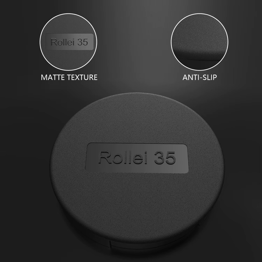 eTone Objektivdeckel in Schwarz für Rollei 35, 35T, 35B, 35SE und 35TE Kameras passend für Tessar Sonnar 40mm - Bild 3