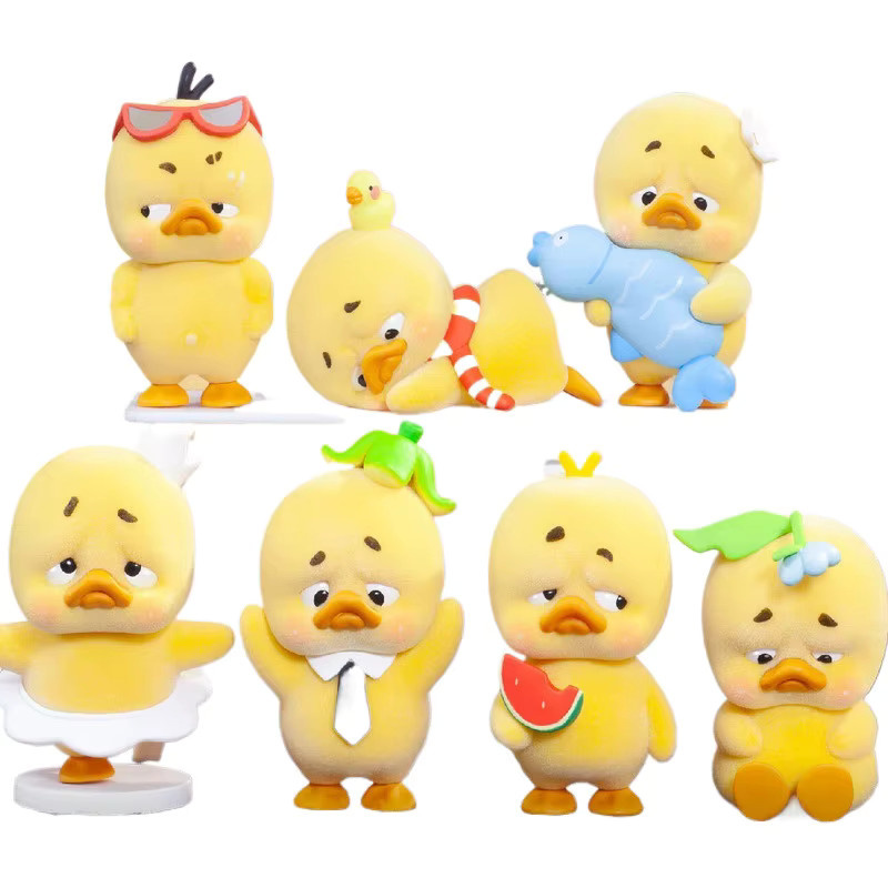 UpsetDuck Mysterious Surprise Blind Box, Spirale Ente Figur, PVC Modell Puppe - Bild 4
