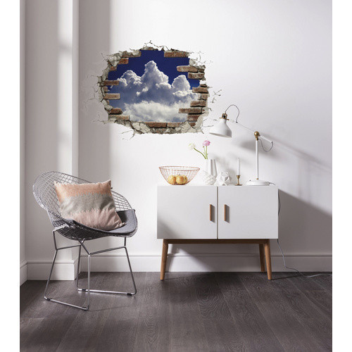 Komar Deko-Sticker Break Out Clouds, bunt, Breite: 100 cm, Höhe: 70 cm - Bild 2