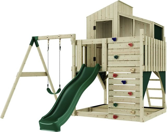 Kinderschaukel in Smaragdgrün - Bild 1