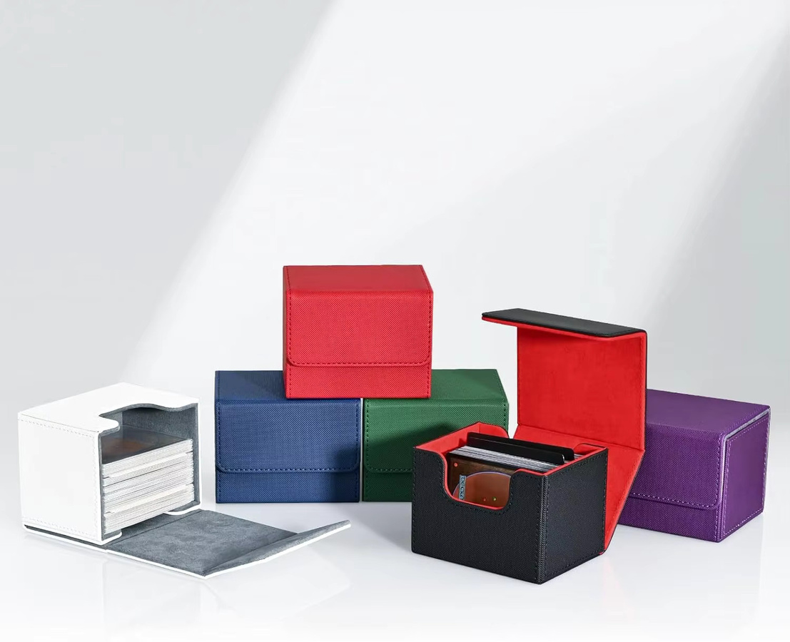 BANLOGA Kartenbox, 4er-Pack, PU-Leder, mit Magnetverschluss - Bild 3