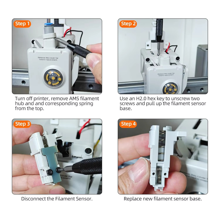 Bodenhalterung für Bambu Lab AMS Lite kompatibel mit A1 und A1 Mini Hall-Effekt-Feederplatte Basis 3D-Drucker Zubehör - Bild 3
