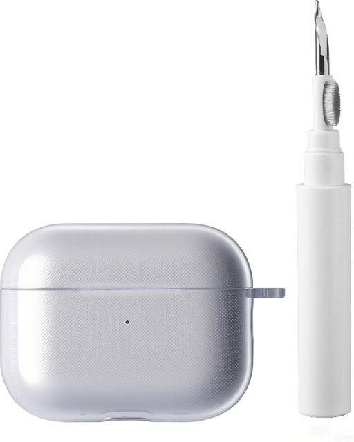 Schutzhülle für Apple AirPods Pro 3. Generation in Transparent inklusive Reinigung-Kit Zubehör Set von DO AS YOU WISH - Bild 1