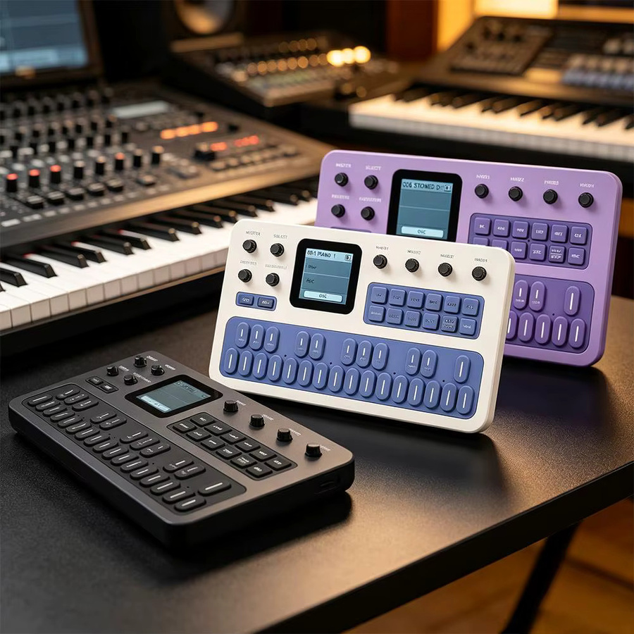 M-VAVE FM-1 Tragbares FM-Synthesizer-Effektpedal in Schwarz mit Bluetooth und eingebautem Lautsprecher - Bild 2