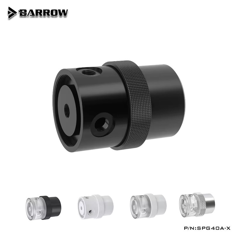 Barrow SPG40A-X PWM-Kombination mit automatischer Geschwindigkeit, 18-W-Pumpe, 4800 U/min, 1260 l/h, kompatible D5-Pumpe, Metallabdeckung, Weiß, B/T/H: 7,85 x 7,85 x 9,9 cm - Bild 2
