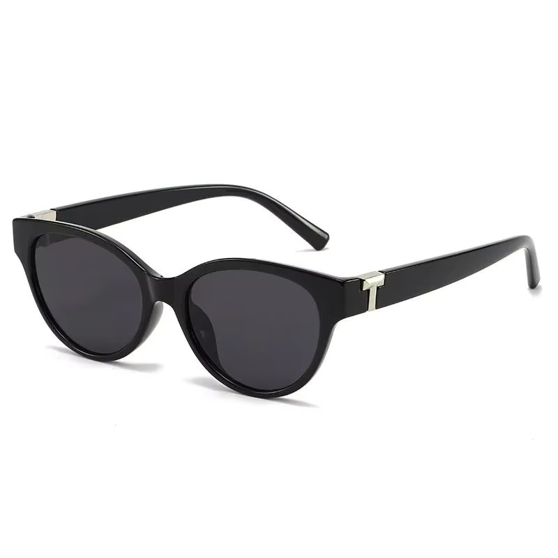 DIXSG DS-8820 Sonnenbrille Cat-Eye, Vollrand, Kunststoff, Schwarz, Damen - Bild 2
