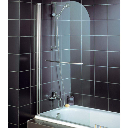 Schulte Badewannenfaltwand Komfort aus Echtglas in Transparent und Silber, B: 80 cm, H: 140 cm - Bild 2