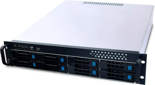 FANTEC SRC-2080X07-12G/6G Storagegehäuse ATX ohne Netzteil in Schwarz, Silber oder Weiß - Bild 1