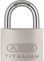 ABUS Vorhangschloss 54 Titalium in Silber aus Aluminium mit Schlüssel - Bild 1