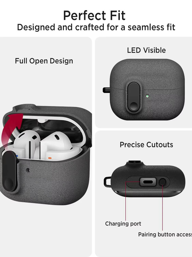 Schutzhülle für Samsung Galaxy Buds 3, Buds3 Pro und Buds3 FE mit Secure Lock in Purple - Bild 5