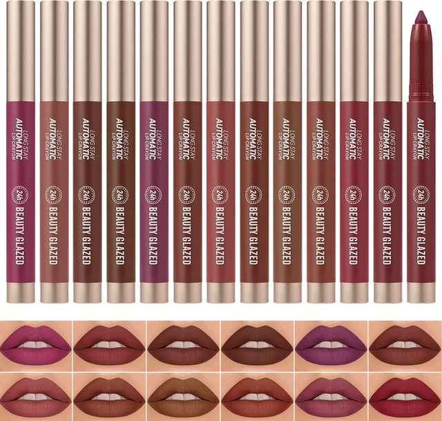 Beauty Glazed Lippenstift, 12 Farben, Matt, Unisex - Bild 1