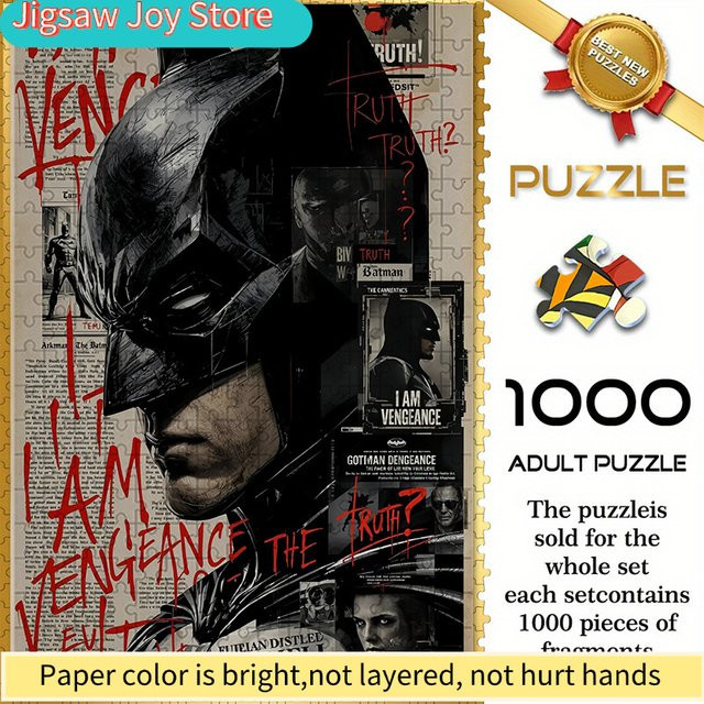 Warner Bros. Batman Collage-Kunstdesign, Puzzle, ab 14 Jahren - Bild 1