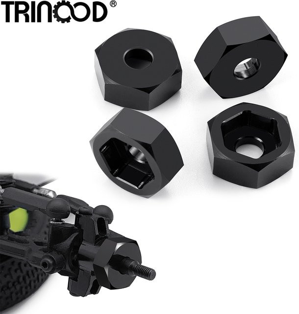 TRINOOD Radsechskantadapter, Big Tire Conversion, 1:16, Metall, Schwarz - Bild 1