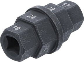 BGS Motorrad-Spezial-Einsatz 3/8 Zoll in Schwarz mit 17 mm - Bild 1