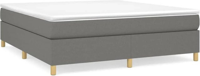 vidaXL Boxspringbett mit Matratze Hybrid-Design in Grau, B/T/H: 180 x 200 x 35 cm - Bild 1