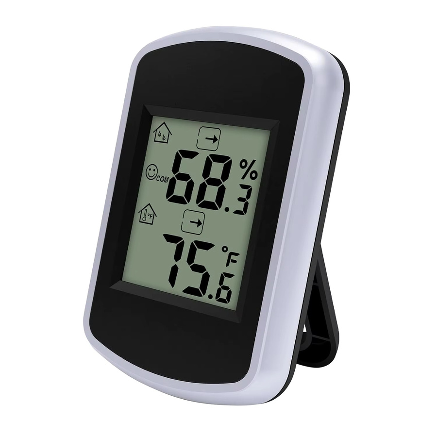 Urageuxy Digitales Thermometer mit Luftfeuchtigkeitsanzeige und Alarm in Schwarz oder Weiß - Bild 6