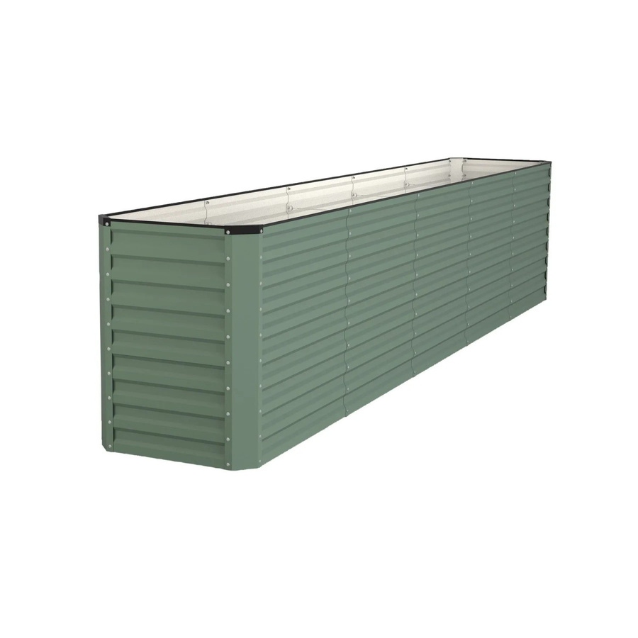 RIVARO Select Hochbeet aus Stahl in Waldgrün mit Silber, B/T/H: 425 x 70 x 90 cm - Bild 2