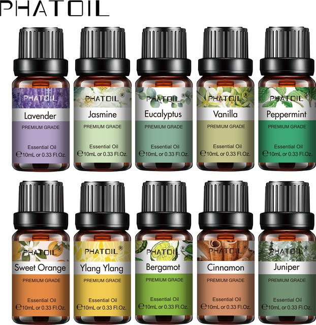 PHATOIL Ätherisches Öl Lavendel, Eukalyptus, Kiefernnadeln, 10 ml - Bild 1