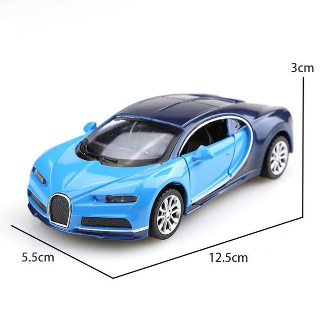 Linyi toy car Bugatti Chiron, Legierungsmodellauto, 1:36, ab 4 Jahre - Bild 1