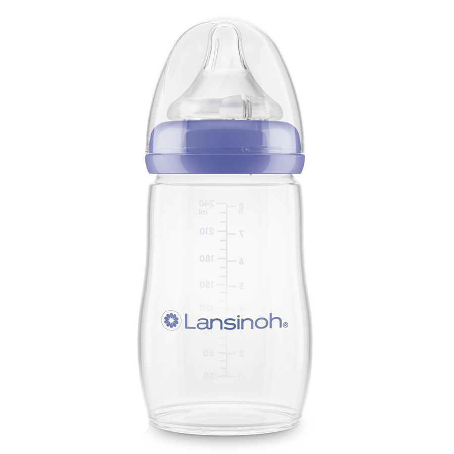 Lansinoh Babyflasche NaturalWave mit Anti-Kolik-Ventil, Weithals, transparent, 240 ml - Bild 3