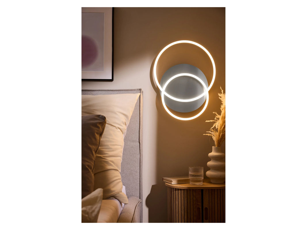 LIVARNO LED-Wand- und Deckenleuchte rund in Silber und Weiß, dimmbar - Bild 4