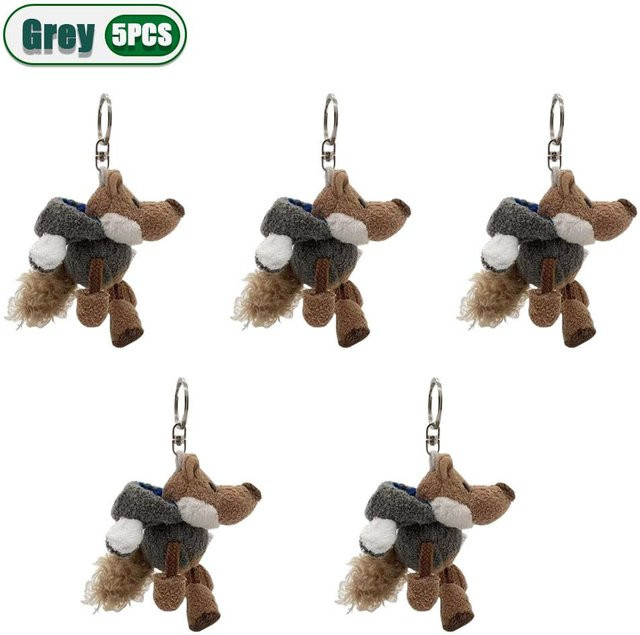 Linyi toy Schlüsselanhänger Wolf Plüsch, brown, Unisex - Bild 1