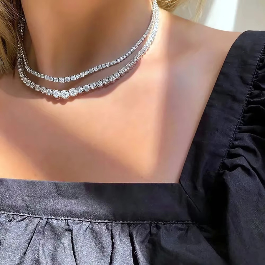 KUTPF Halskette, 925 Silber, Diamant, Damen - Bild 4