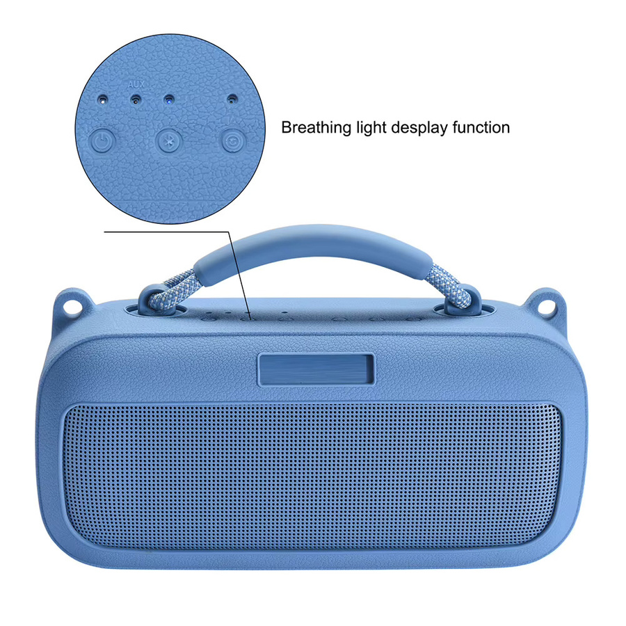 ALLOET Silikonhülle für Bose SoundLink Max Lautsprecher, stoßfeste Reise-Tragetasche in Blau - Bild 2