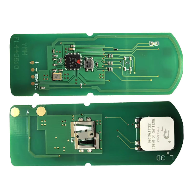 Jingxin Motorrad-Fernschlüssel für Yamaha T-MAX 530/560 (2016–2021), Smart Key ID49 434/315 MHz, Schwarz - Bild 2