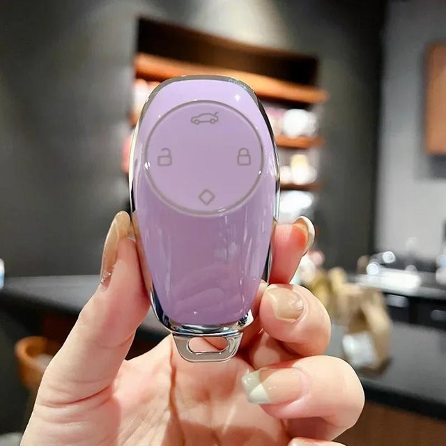 Schlüsselanhänger Leapmotor Zero Run t03, TPU, violett, Unisex - Bild 1