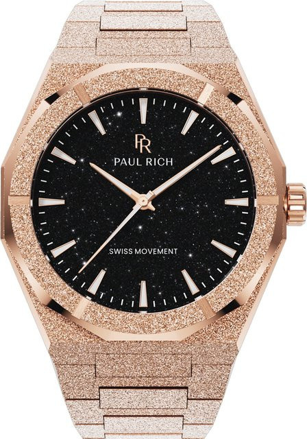 Paul Rich Herrenuhr, Quarz, Edelstahl, Schwarz, 43 mm, 5 ATM - Bild 1