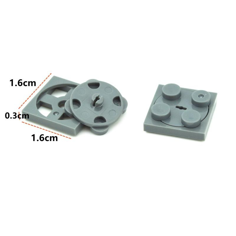Bai Fen Bai Toys MOC 2x2 Drehteller Platten Bausteine, 100-teiliges Set, ab 6 Jahren - Bild 2
