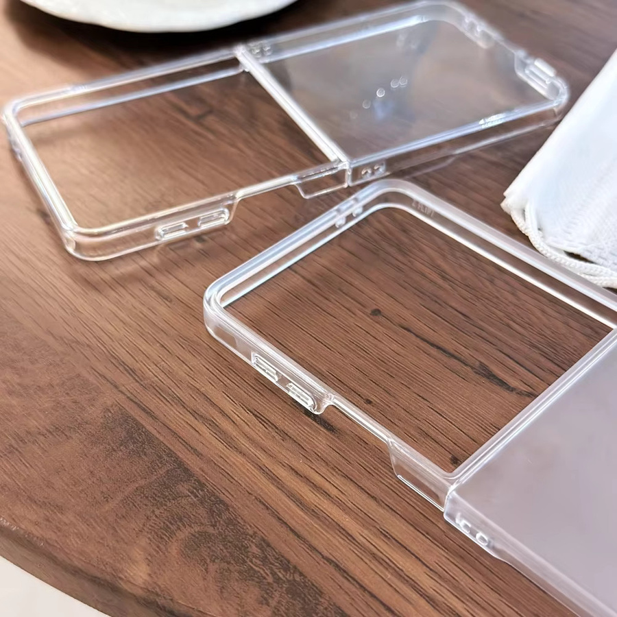 NUCWIN Schutzhülle für Samsung Galaxy Z Flip 7 6 5 4 3, transparente matte ultradünne Hülle aus hartem PC, stoßfest und schlank - Bild 3