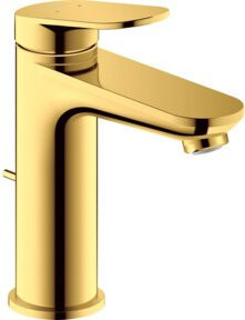 Duravit Waschtisch-Einhebelmischer M Wave in Gold poliert mit Pop-up-Abfluss und 122 mm Auslauf - Bild 1